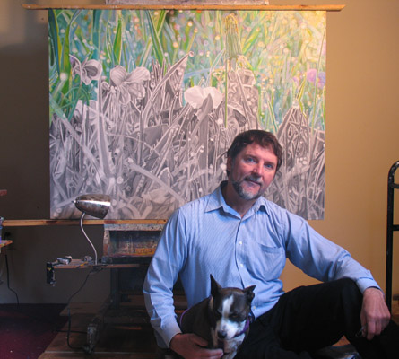 painting at Cape Nedick, Maine in September 2004