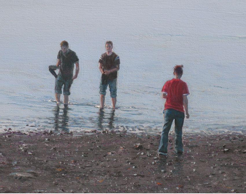 3 figures wade