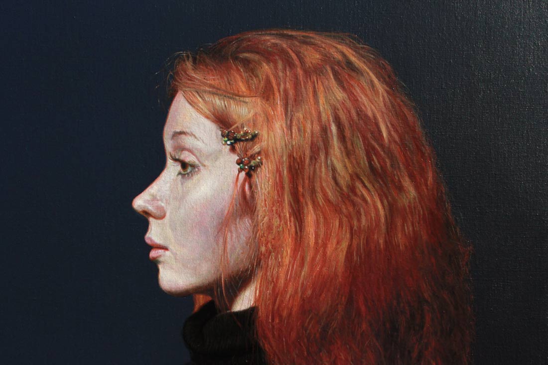 woman and skull