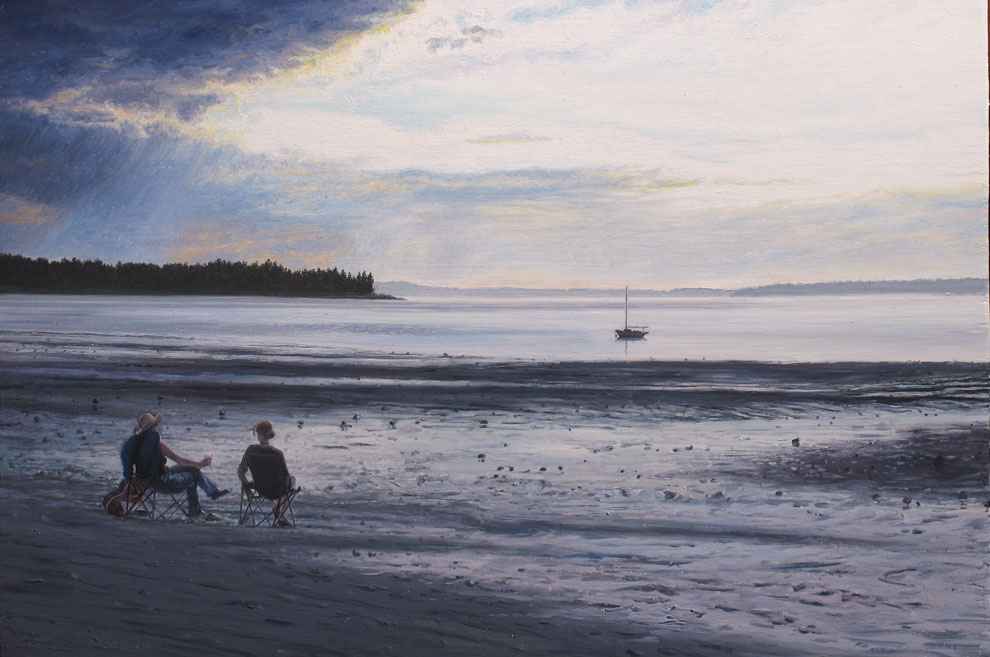 low tide- two folksingers stopped