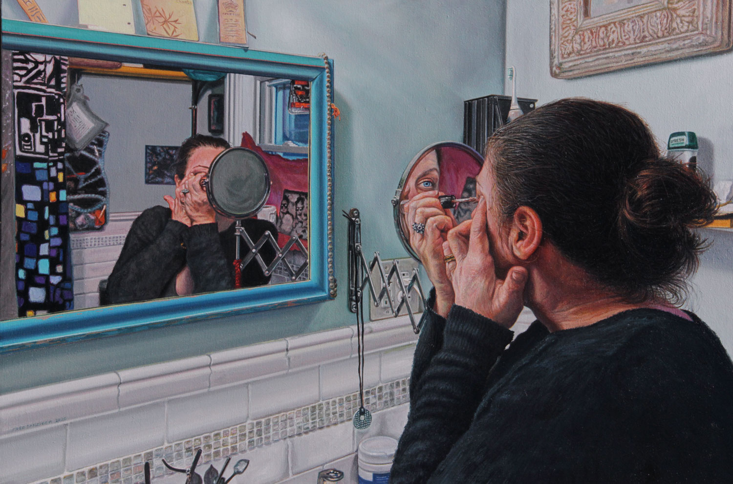 woman and makeup